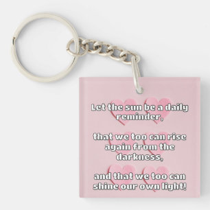 Porte-clés Empath Shine Positive Encouragement Citation