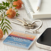 Porte-clés Empath Shine Positive Encouragement Citation (Devant Droit)