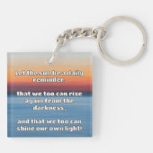Porte-clés Empath Shine Positive Encouragement Citation (Dos)