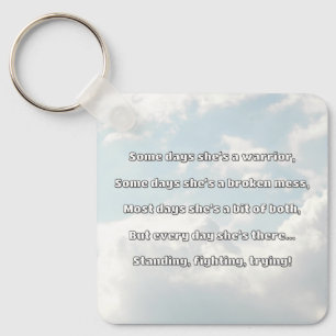 Porte-clés Empath Strength Positive Citation Encouragement