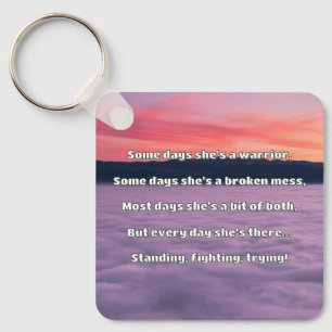 Porte-clés Empath Strength Positive Citation Encouragement
