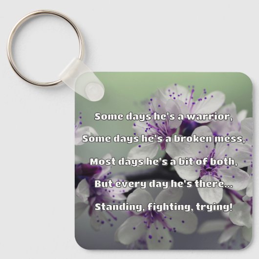Porte-clés Empath Strength Positive Citation Encouragement (Recto)