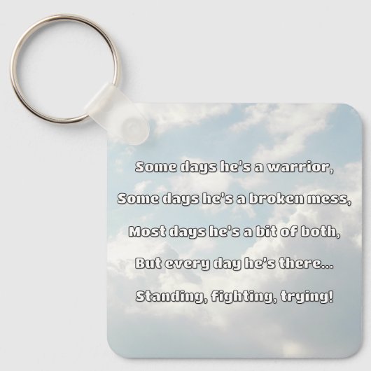 Porte-clés Empath Strength Positive Citation Encouragement (Recto)