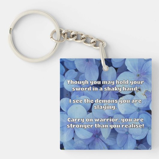 Porte-clés Empath Warrior Citation positive Encouragement (Devant)