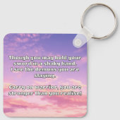 Porte-clés Empath Warrior Citation positive Encouragement (Dos)