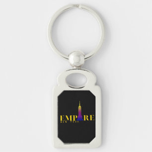 Porte-clés Empire State Building-New York-Or vibrant
