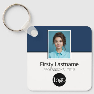 Porte-clés Employé Personnalisé - Photo, Code Barre, Logo, No