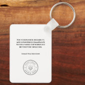 Porte-clés Employee of the Month Custom Business Recognition (Verso)