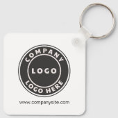 Porte-clés Employés du logo et du site Web de l'entreprise (Dos)