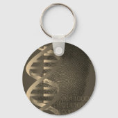 Porte-clés Empreinte ADN Science Vintage (Verso)