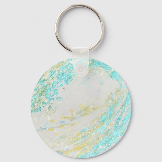 Porte-clés Empreinte d'art prophétique inspiré chrétien (Recto)