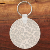 Porte-clés Empreinte de léopard beige. (Recto)