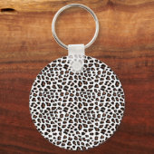 Porte-clés Empreinte de léopard blanc (Recto)
