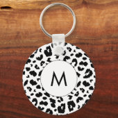 Porte-clés Empreinte de léopard personnalisable (Recto)