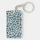 Porte-clés Empreinte de léopard, Spots de léopard, Leopard bl (Dos)
