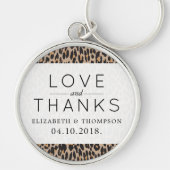 Porte-clés Empreinte de léopard, Spots, Léopard Brown, Mariag (Devant)