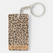 Porte-clés Empreinte de léopard, Spots, Leopard Brown, Votre  (Dos)