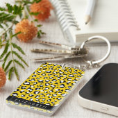 Porte-clés Empreinte de léopard, Spots, Leopard Jaune, Votre (Devant droit)
