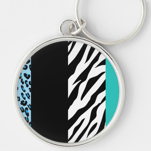 Porte-clés Empreinte de léopard, Zebra Print, Poster de anima (Devant)