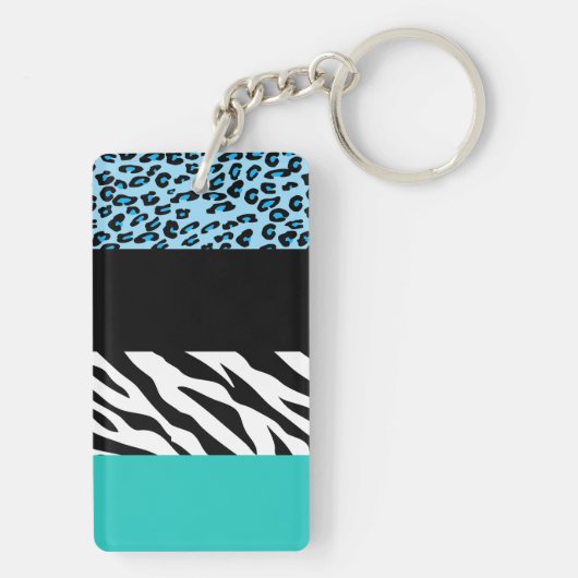Porte-clés Empreinte de léopard, Zebra Print, Poster de anima (Dos)