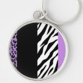 Porte-clés Empreinte de léopard, Zebra Print, Poster de anima (Devant)