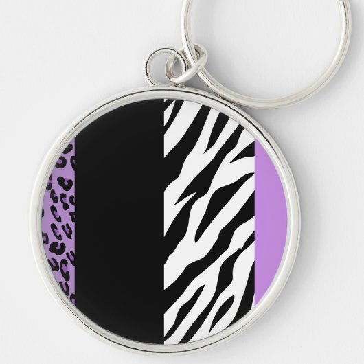 Porte-clés Empreinte de léopard, Zebra Print, Poster de anima (Devant)