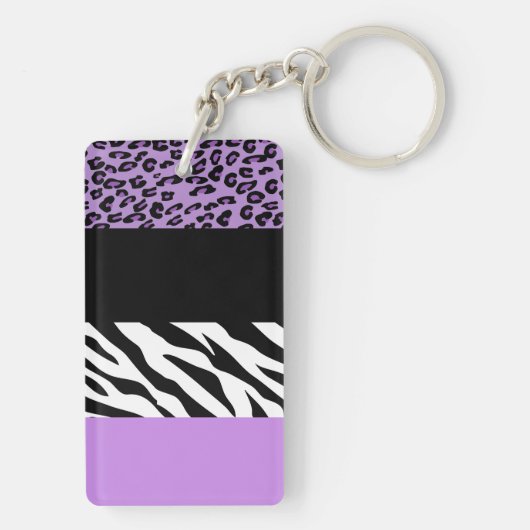 Porte-clés Empreinte de léopard, Zebra Print, Poster de anima (Dos)