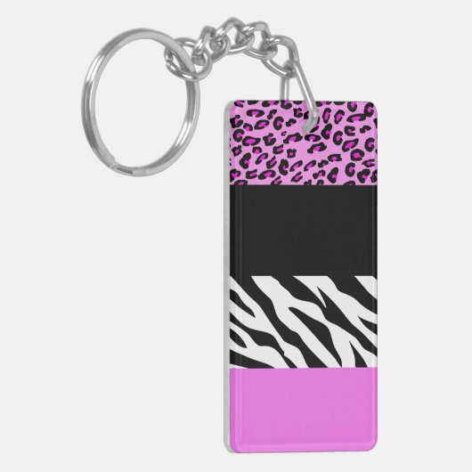 Porte-clés Empreinte de léopard, Zebra Print, Poster de anima (Devant gauche)
