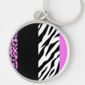 Porte-clés Empreinte de léopard, Zebra Print, Poster de anima (Devant)