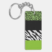 Porte-clés Empreinte de léopard, Zebra Print, Poster de anima (Devant gauche)