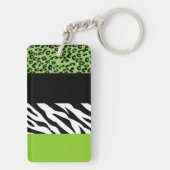 Porte-clés Empreinte de léopard, Zebra Print, Poster de anima (Dos)