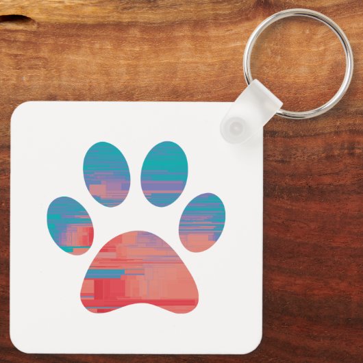 Porte-clés Empreinte de patte (Verso)