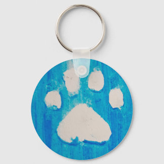 Porte-clés empreinte de patte