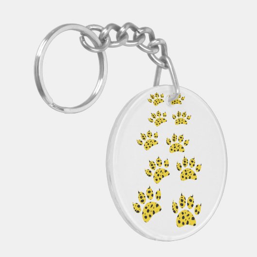 Porte-clés Empreinte de patte Cheetah (Devant gauche)