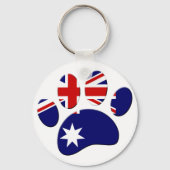 Porte-clés Empreinte de patte du Drapeau australien (Verso)
