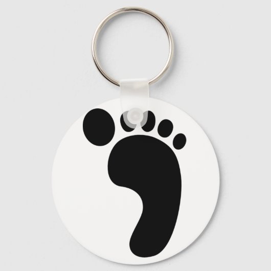Porte-clés empreinte de pied (Recto)