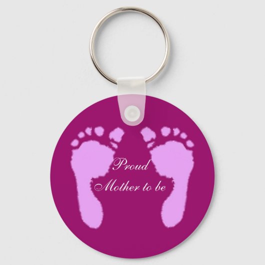 Porte-clés Empreintes bébé (Fille) (Recto)