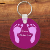 Porte-clés Empreintes bébé (Fille) (Recto)