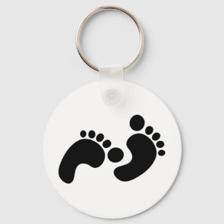 Porte-clés empreintes de bébé