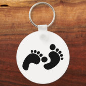 Porte-clés empreintes de bébé (Recto)