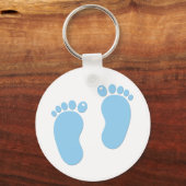 Porte-clés Empreintes de bébé. Un garçon (Recto)