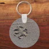 Porte-clés Empreintes de pattes dans le sable (Recto)