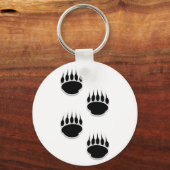 Porte-clés Empreintes de pattes de l'ours noir (Recto)