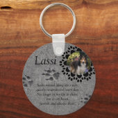 Porte-clés Empreintes de pattes et photo (Recto)