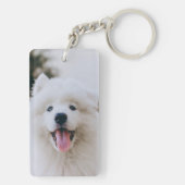 Porte-clés Empreintes de pattes rustiques Personnalisé Pet Ph (Dos)