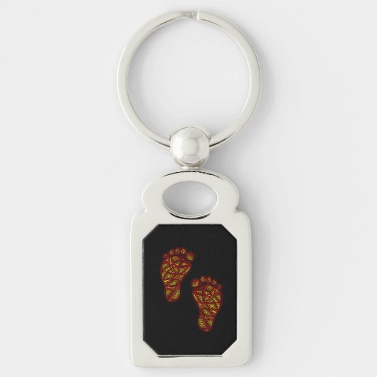 Porte-clés Empreintes de pied bébé (Devant)