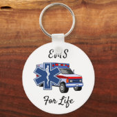 Porte-clés EMS Ambulance For Life (Recto)