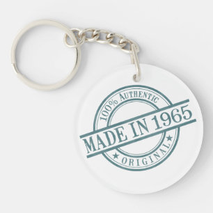 Porte-clés En 1965 acrylique circulaire fait de logo de style