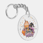 Porte-clés en acrylique Basic Witch pour Halloween (Devant gauche)