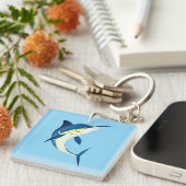 Porte-clés en acrylique Blue Marlin (Devant Droit)